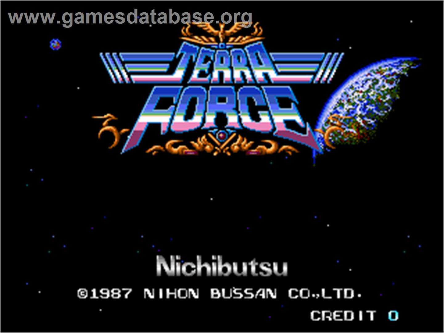 Terra Force - Arcade - Artwork - Title Screen
