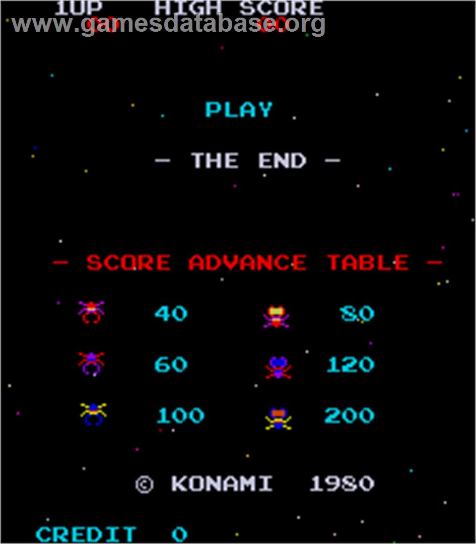 The End - Arcade - Artwork - Title Screen