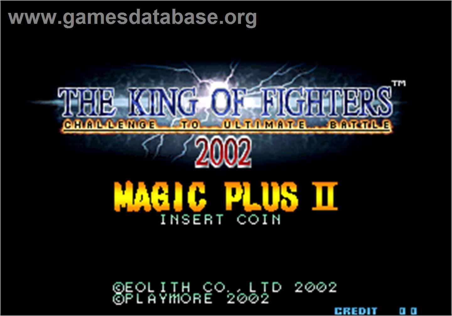 The King of Fighters 2002 Magic Plus II - Arcade - Artwork - Title Screen