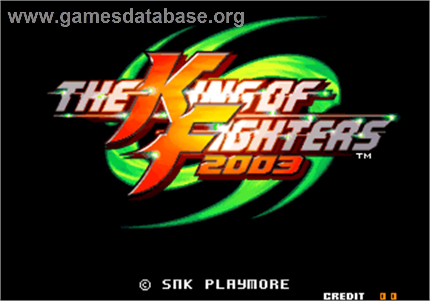 The King of Fighters 2003 - Arcade - Artwork - Title Screen