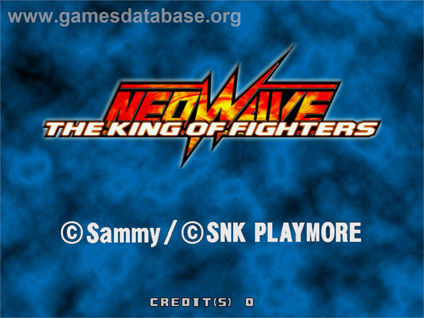 The King of Fighters Neowave - Arcade - Artwork - Title Screen