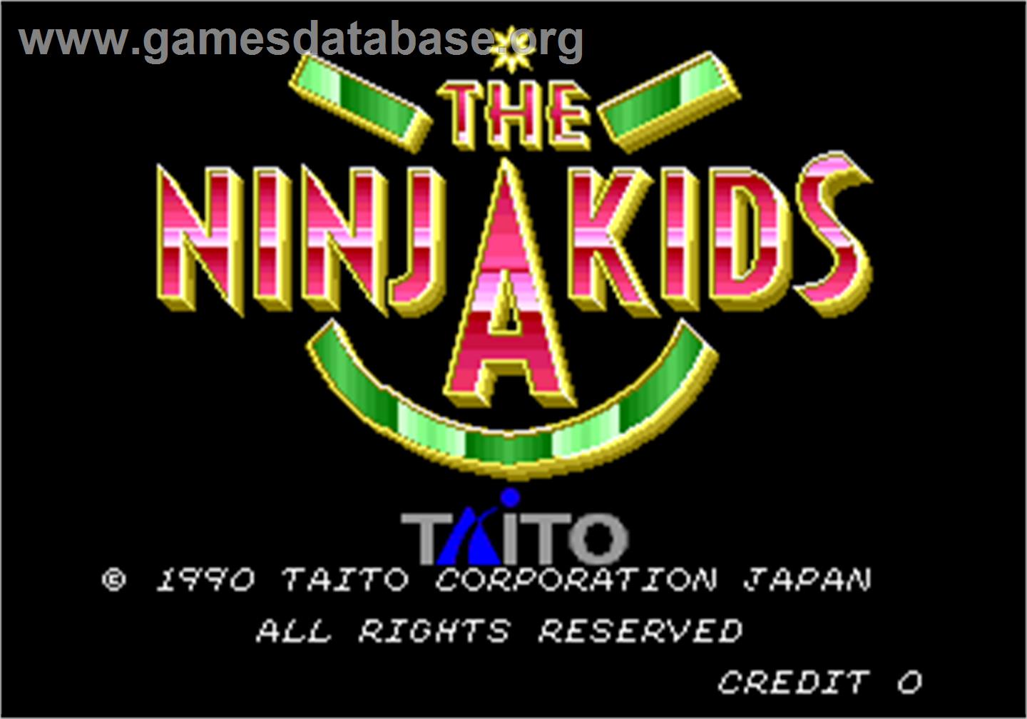 The Ninja Kids - Arcade - Artwork - Title Screen