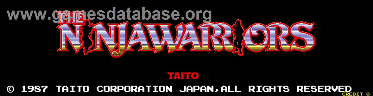 The Ninja Warriors - Arcade - Artwork - Title Screen