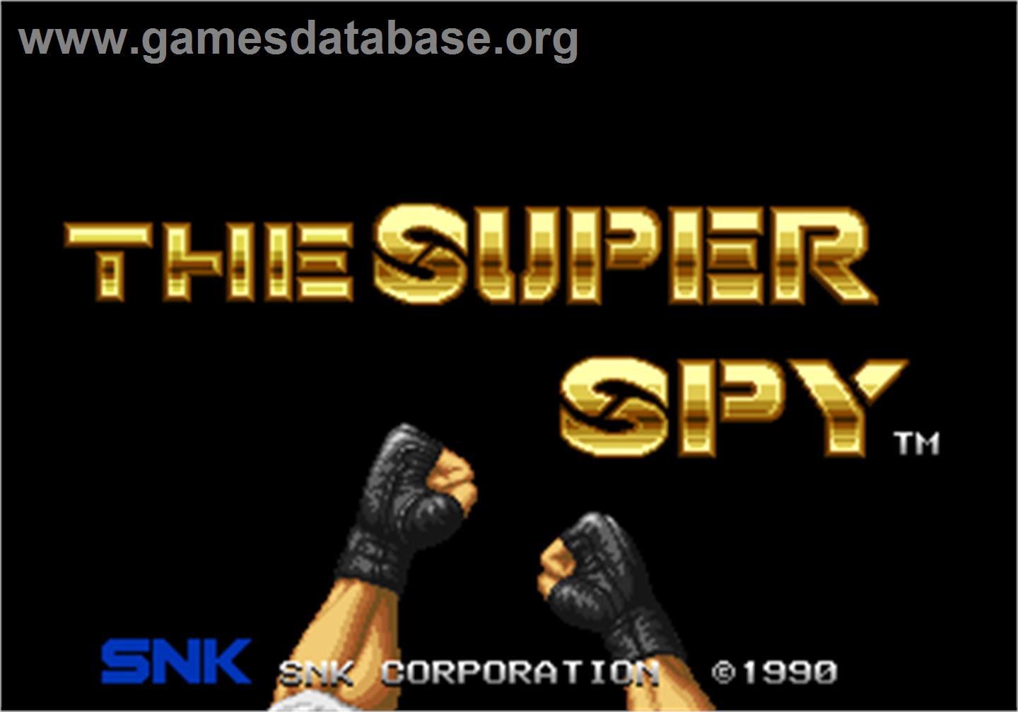 The Super Spy - Arcade - Artwork - Title Screen