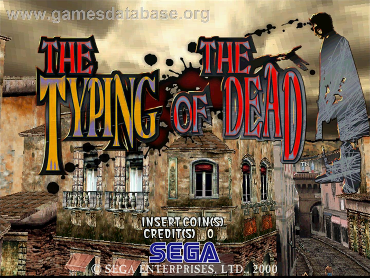 The Typing of the Dead - Arcade - Artwork - Title Screen
