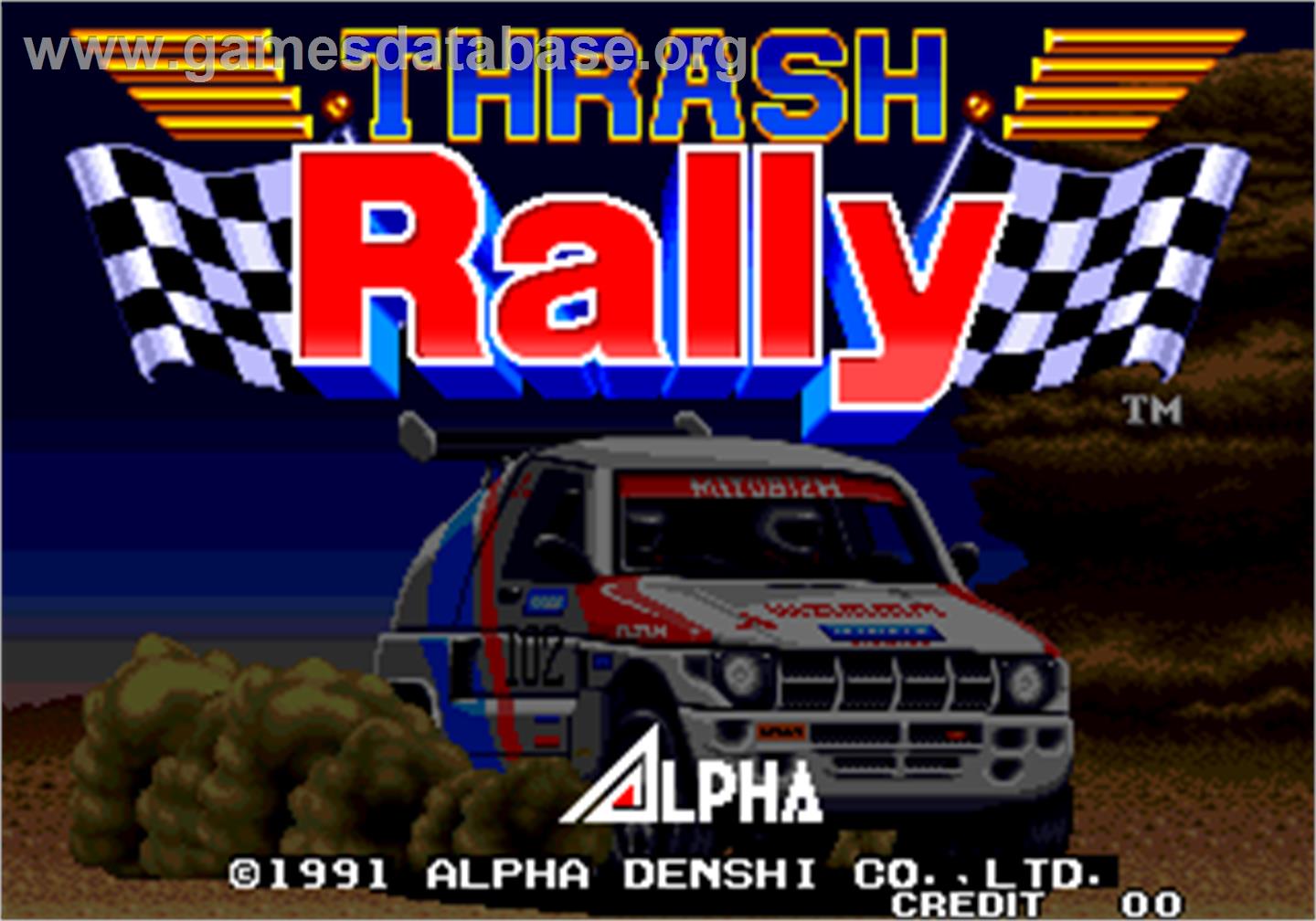 Thrash Rally - Arcade - Artwork - Title Screen