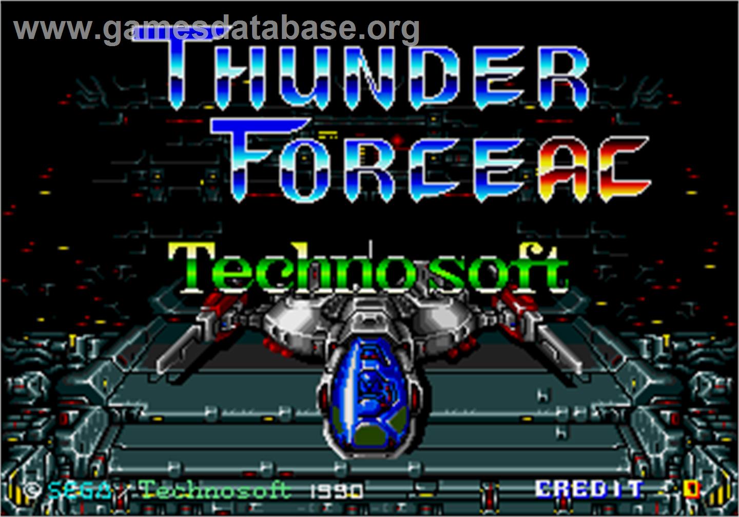 Thunder Force AC - Arcade - Artwork - Title Screen
