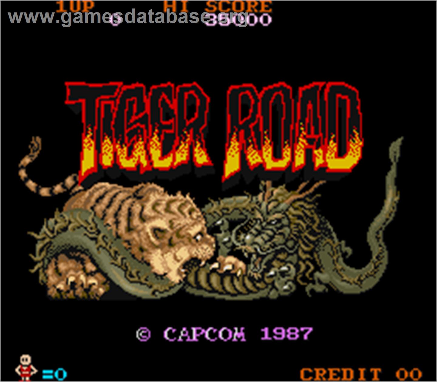 Tiger Road - Arcade - Artwork - Title Screen