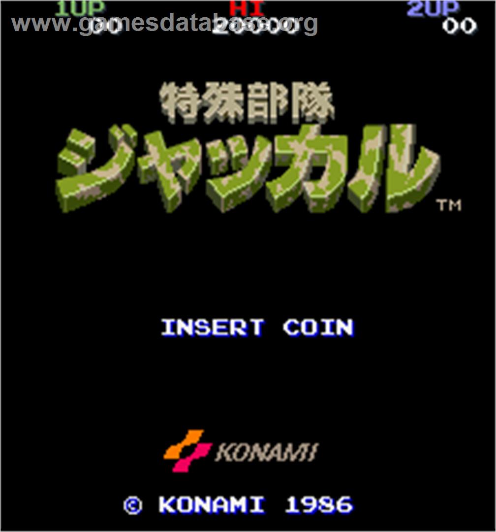 Tokushu Butai Jackal - Arcade - Artwork - Title Screen
