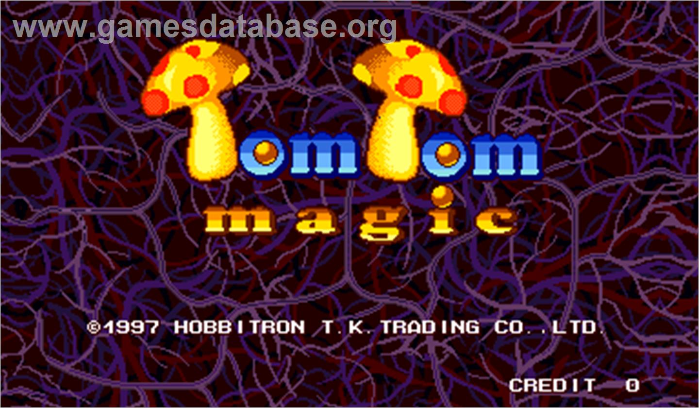 Tom Tom Magic - Arcade - Artwork - Title Screen