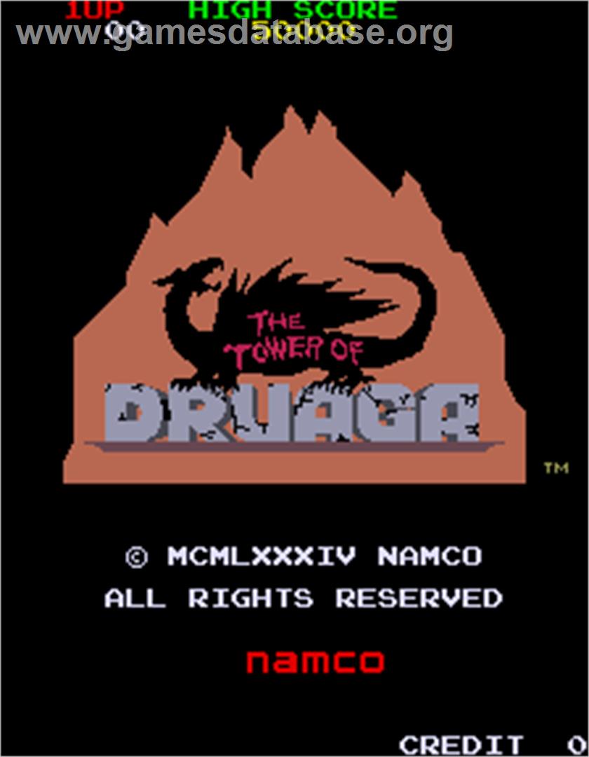 Tower of Druaga, The - Arcade - Artwork - Title Screen