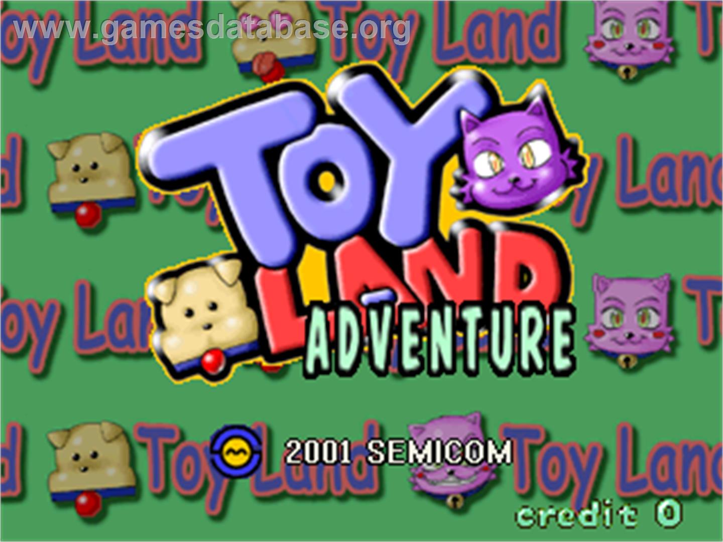 Toy Land Adventure - Arcade - Artwork - Title Screen
