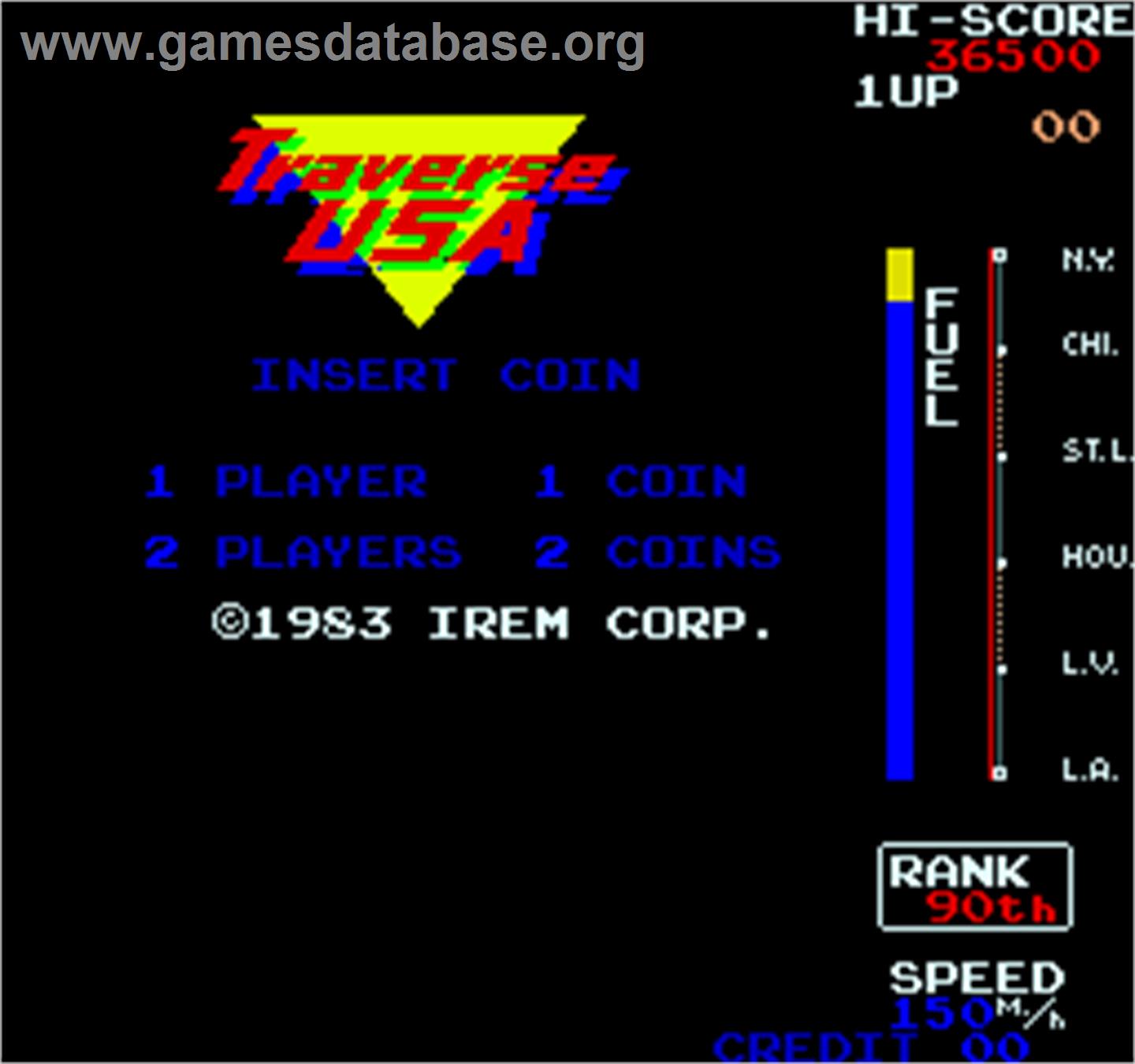 Traverse USA / Zippy Race - Arcade - Artwork - Title Screen