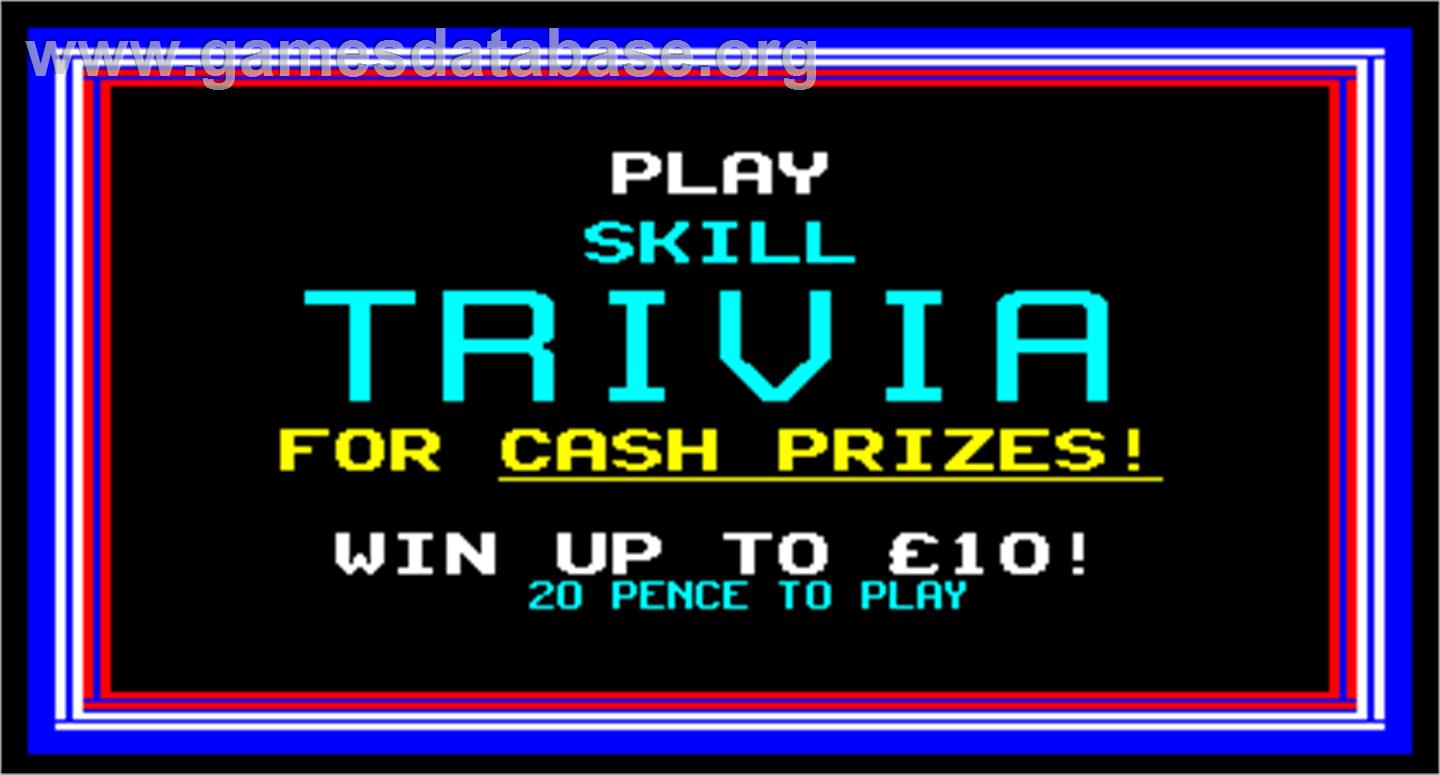 Trivia - Arcade - Artwork - Title Screen