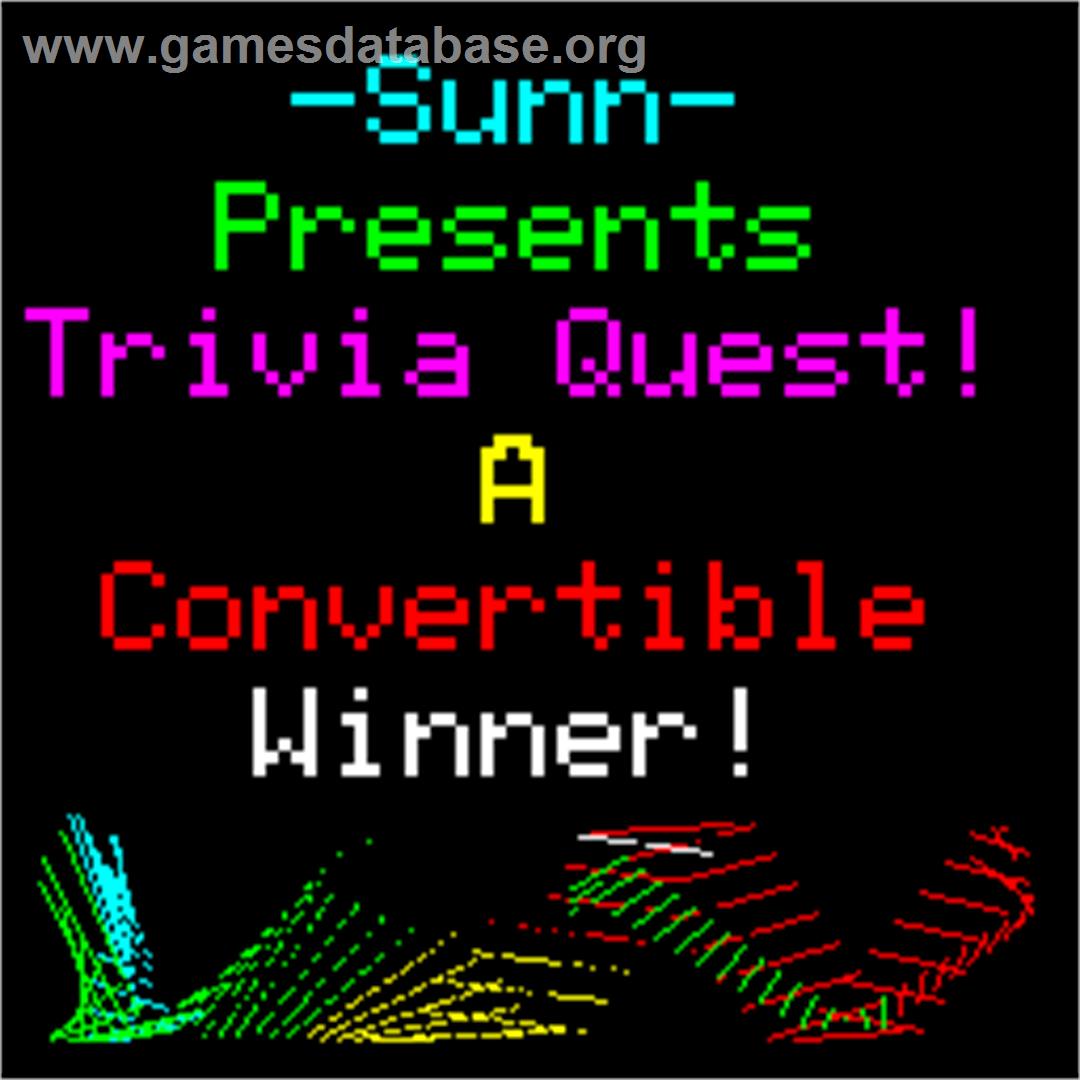 Trivia Quest - Arcade - Artwork - Title Screen