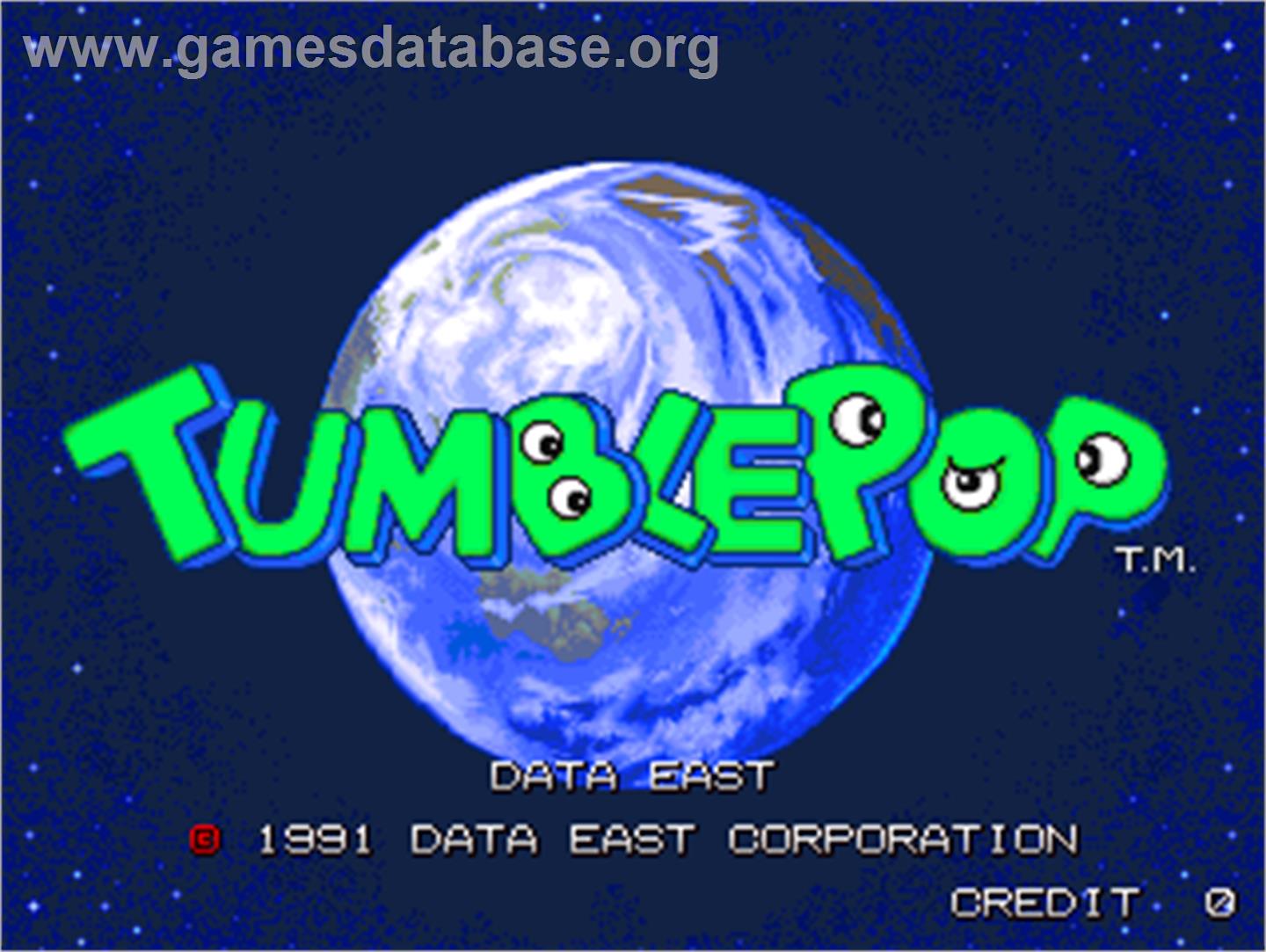 Tumble Pop - Arcade - Artwork - Title Screen