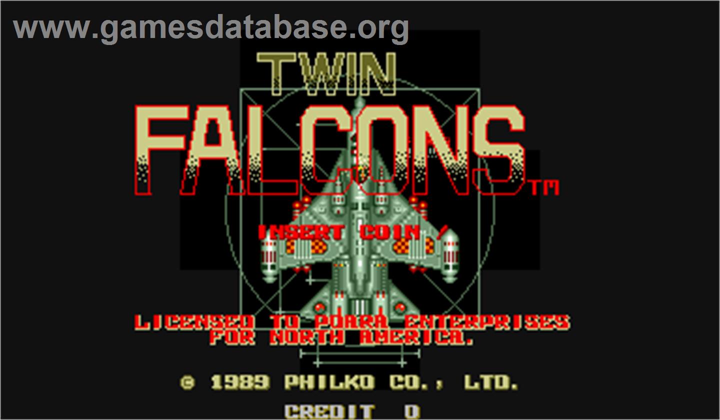 Twin Falcons - Arcade - Artwork - Title Screen
