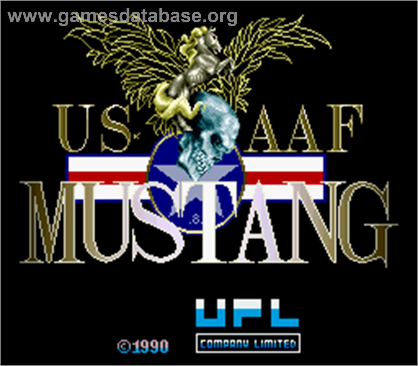 US AAF Mustang - Arcade - Artwork - Title Screen