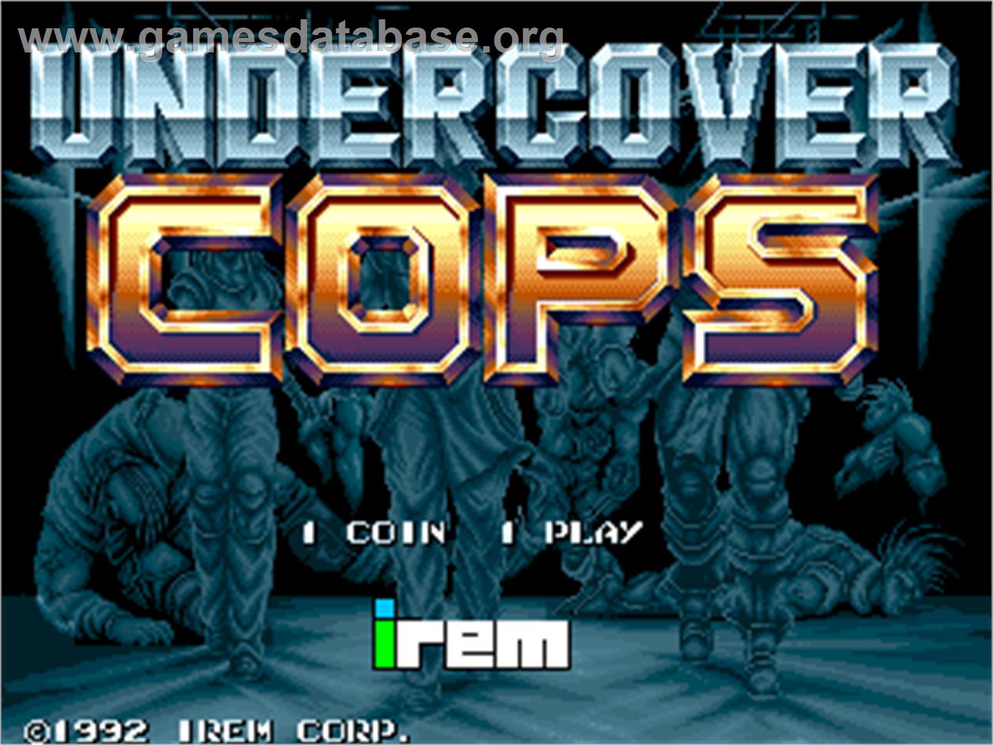Undercover Cops Alpha: Renewal Version - Arcade - Artwork - Title Screen
