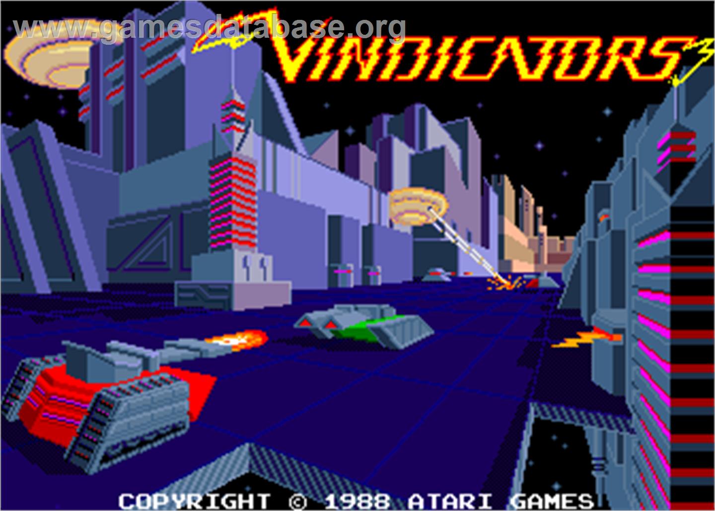 Vindicators - Arcade - Artwork - Title Screen