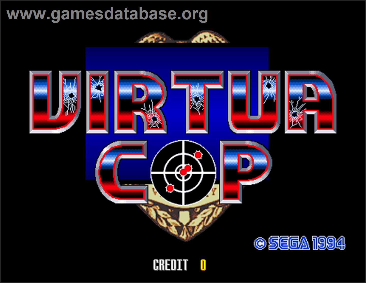 Virtua Cop - Arcade - Artwork - Title Screen