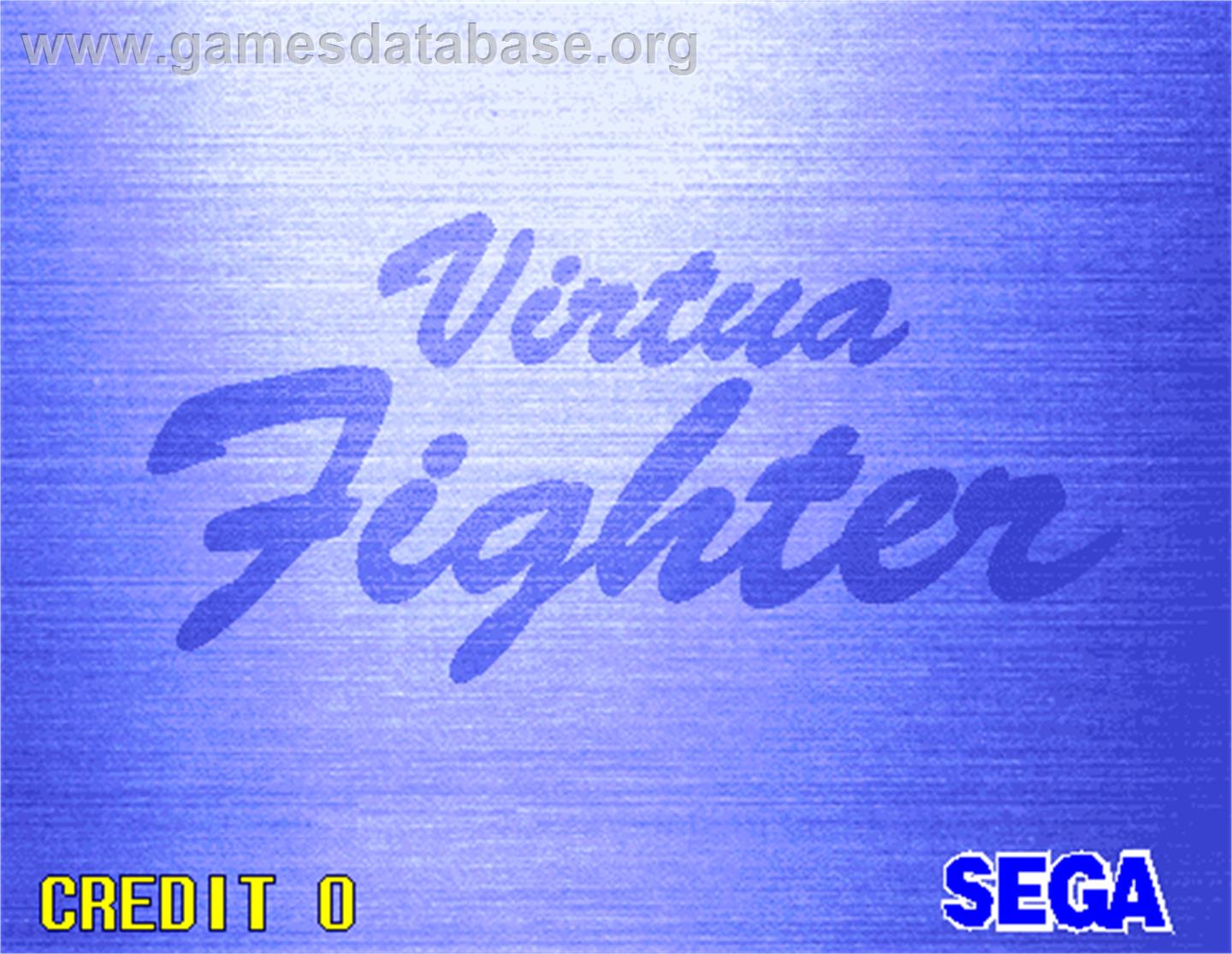 Virtua Fighter - Arcade - Artwork - Title Screen