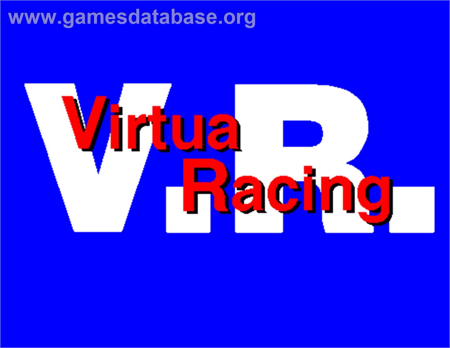 Virtua Racing - Arcade - Artwork - Title Screen