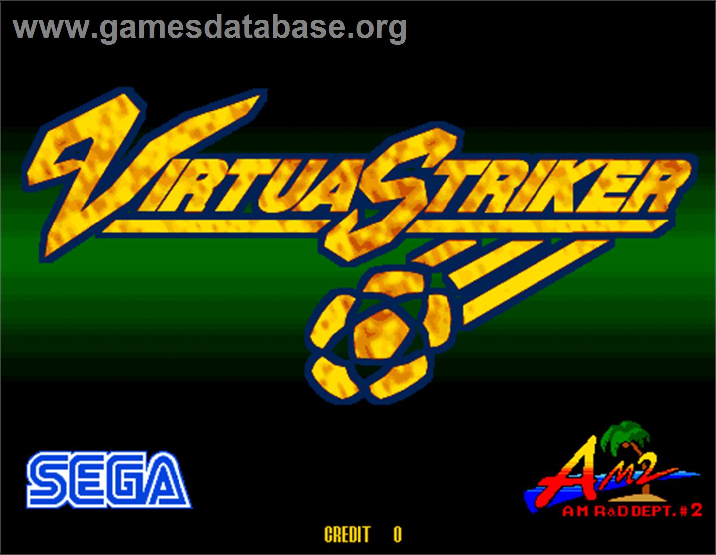 Virtua Striker - Arcade - Artwork - Title Screen