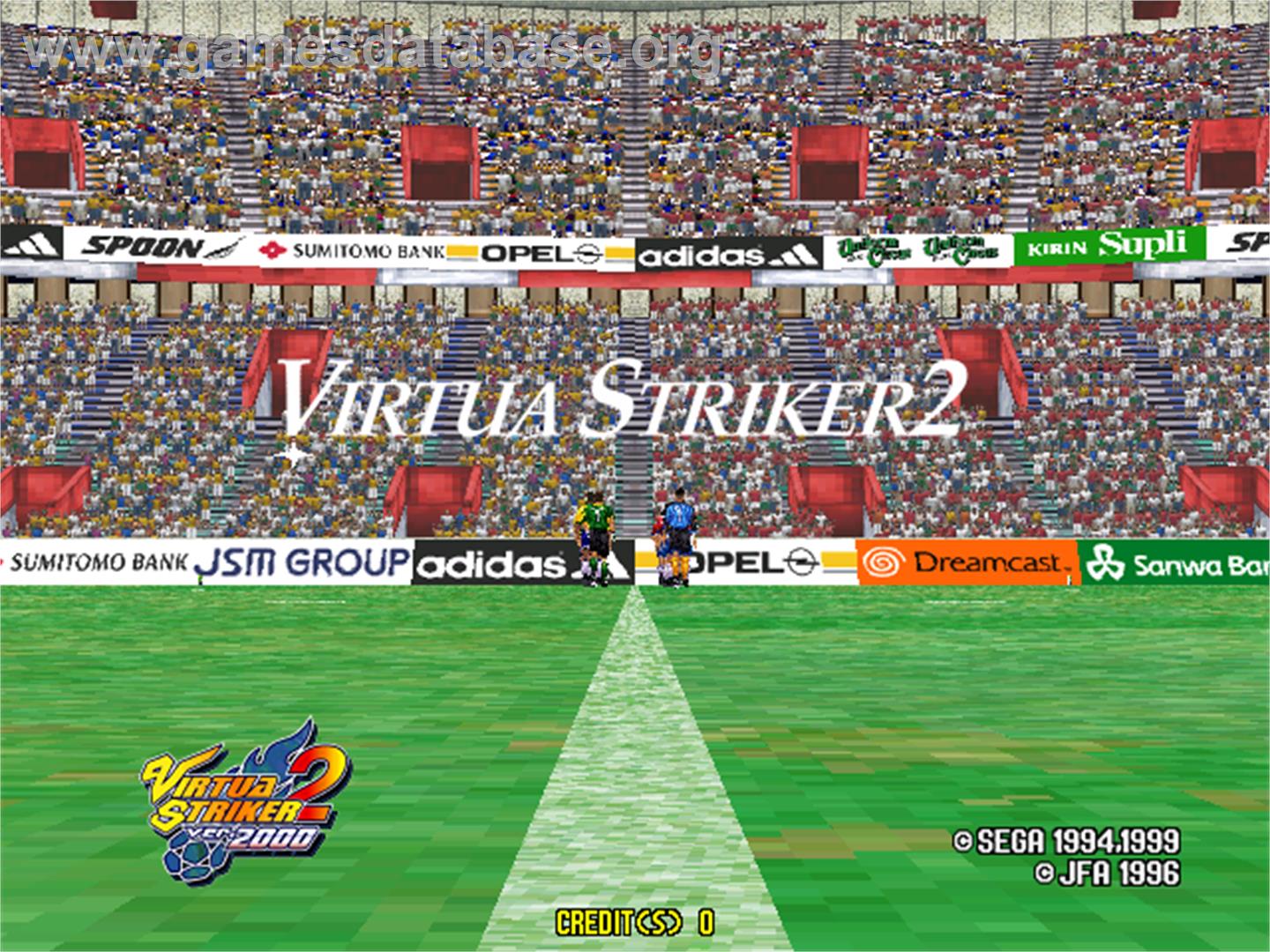 Virtua Striker 2 Ver. 2000 - Arcade - Artwork - Title Screen