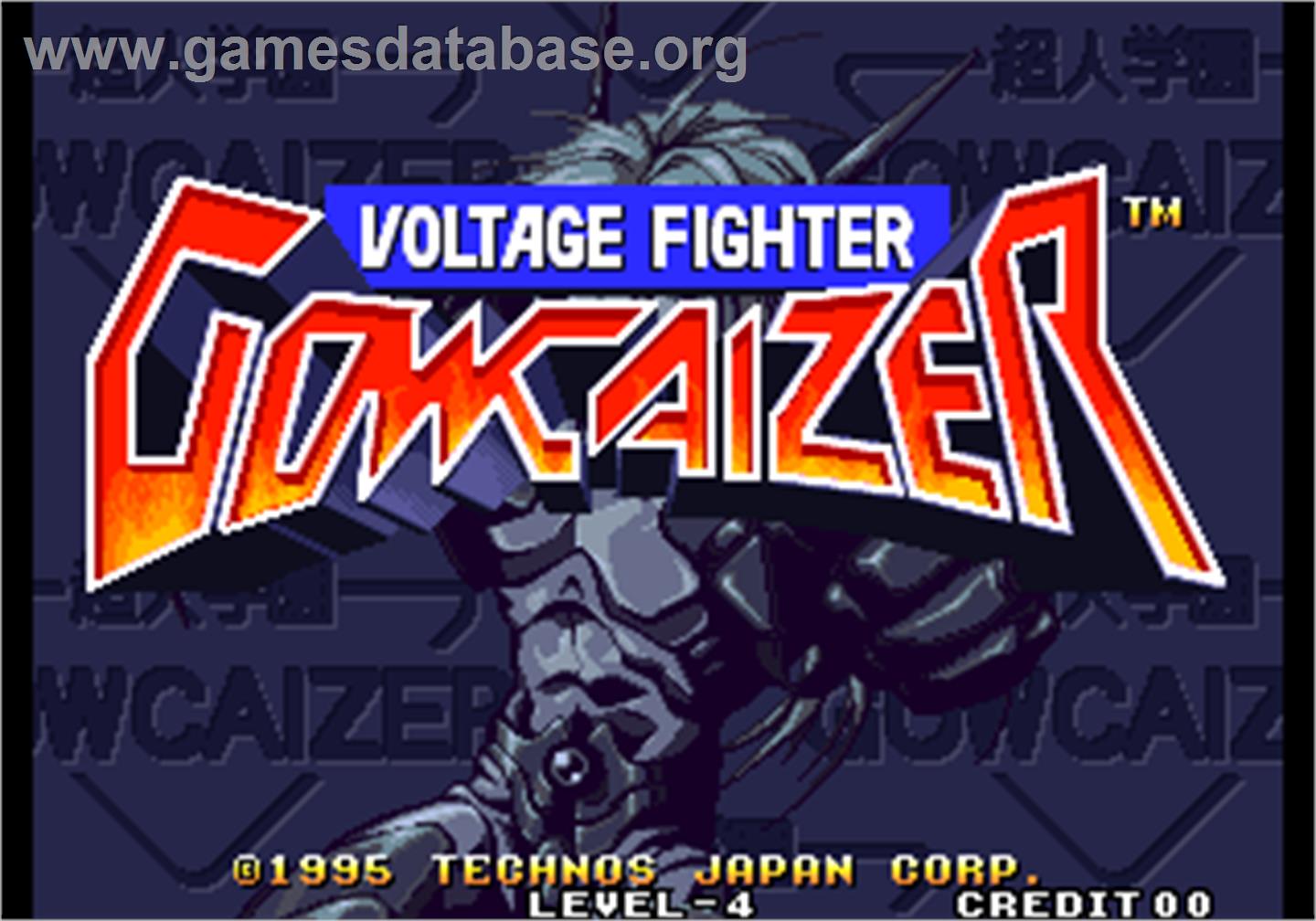 Voltage Fighter - Gowcaizer / Choujin Gakuen Gowcaizer - Arcade - Artwork - Title Screen