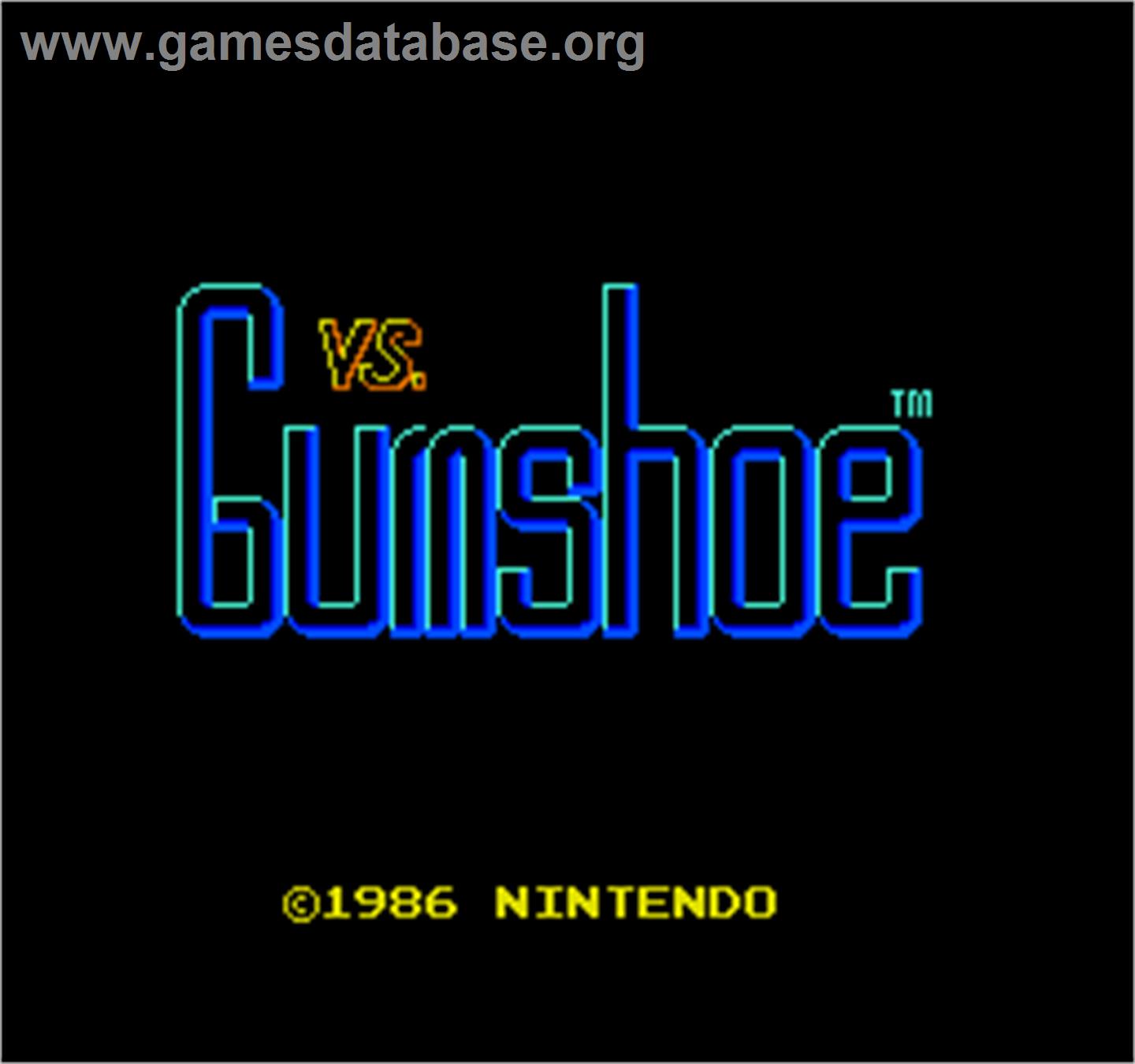 Vs. Gumshoe - Arcade - Artwork - Title Screen