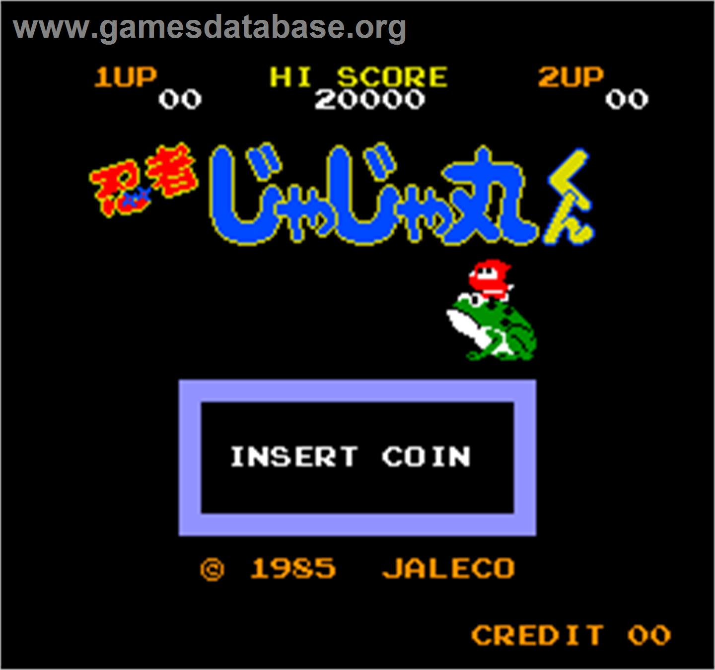 Vs. Ninja Jajamaru Kun - Arcade - Artwork - Title Screen