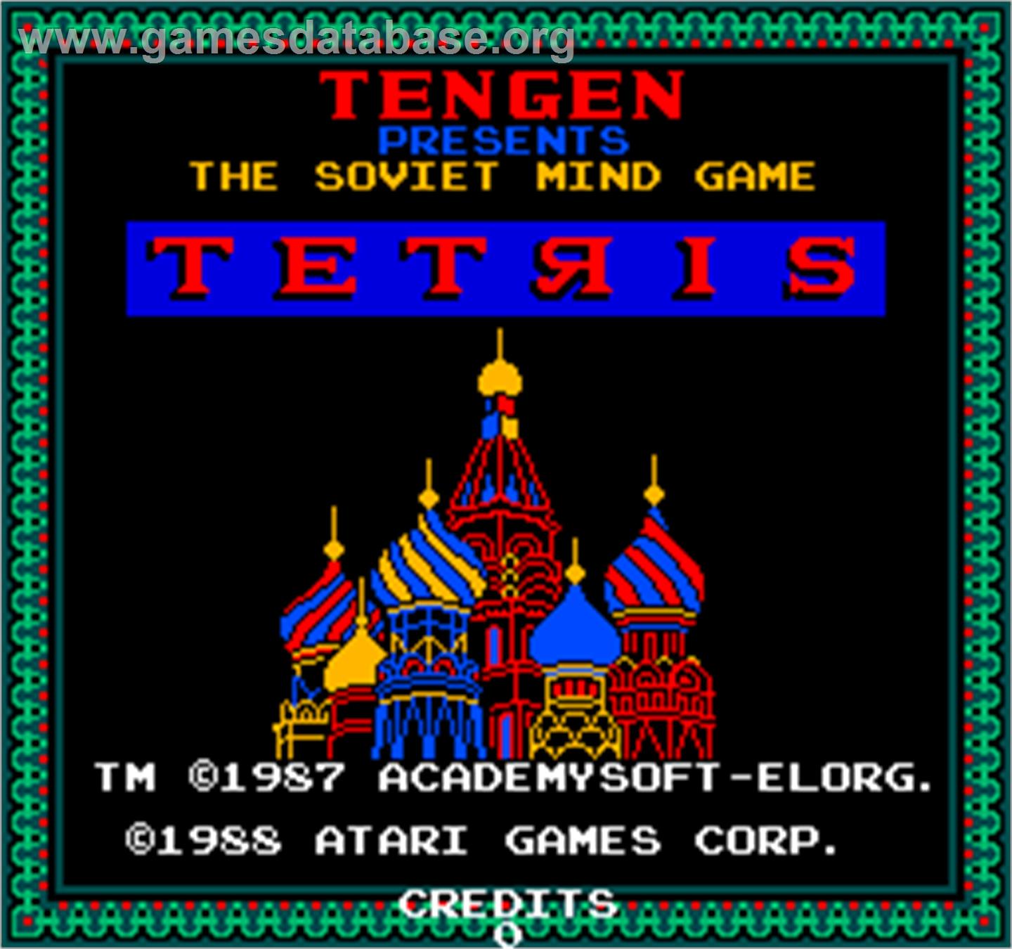 Vs. Tetris - Arcade - Artwork - Title Screen