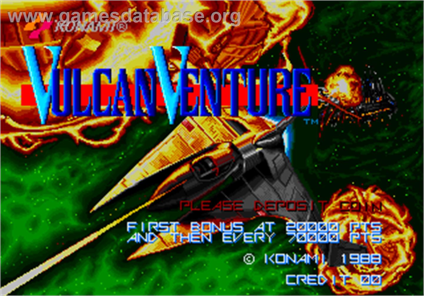 Vulcan Venture - Arcade - Artwork - Title Screen