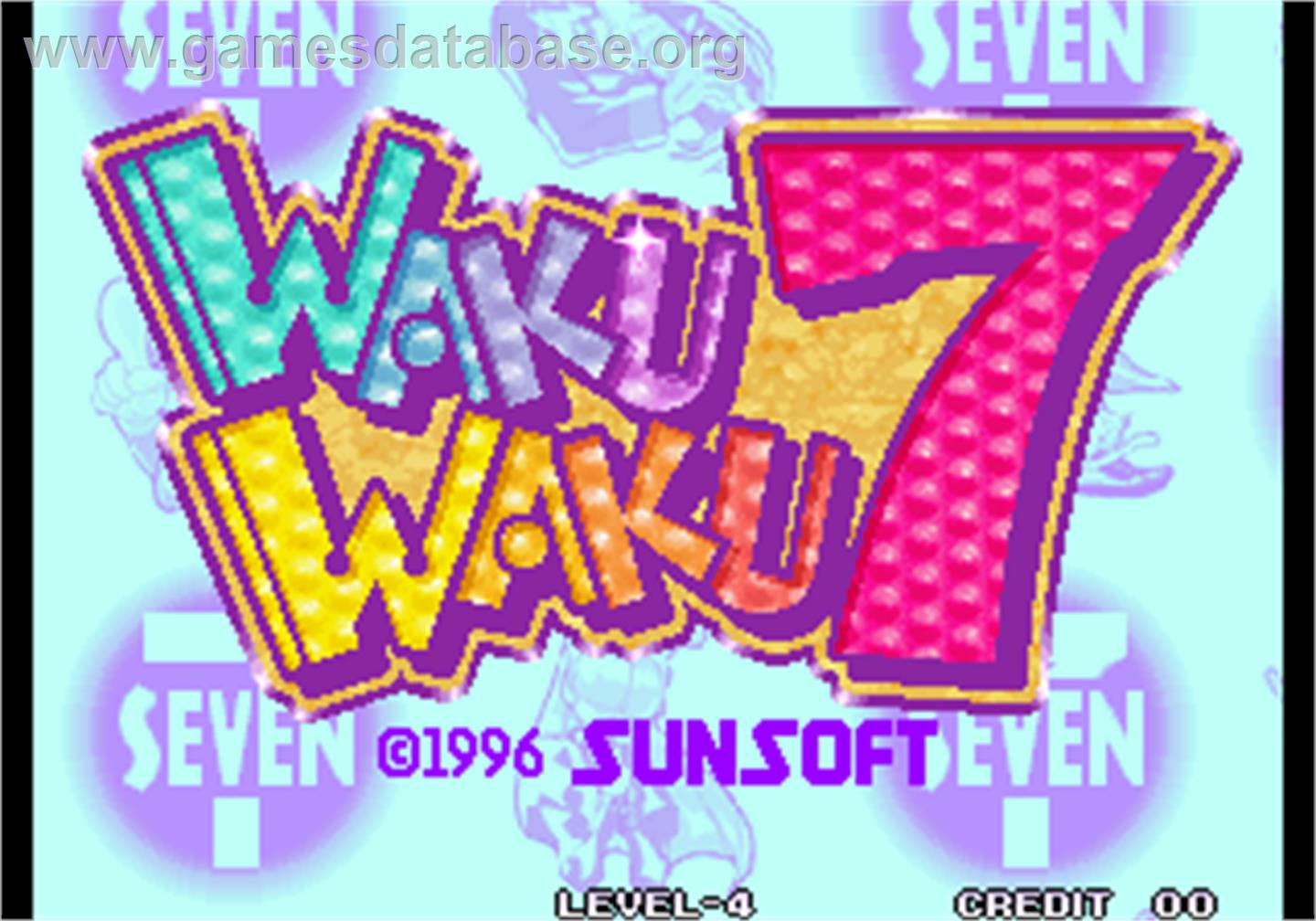 Waku Waku 7 - Arcade - Artwork - Title Screen