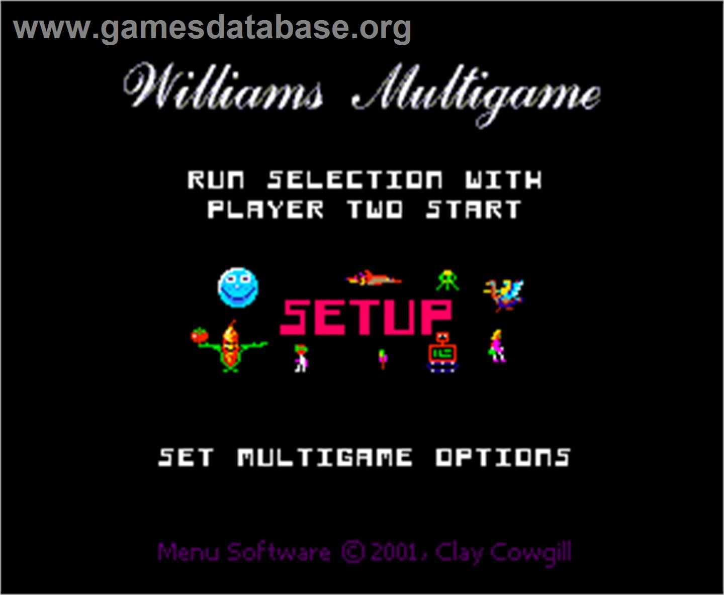 Williams Multigame - Arcade - Artwork - Title Screen