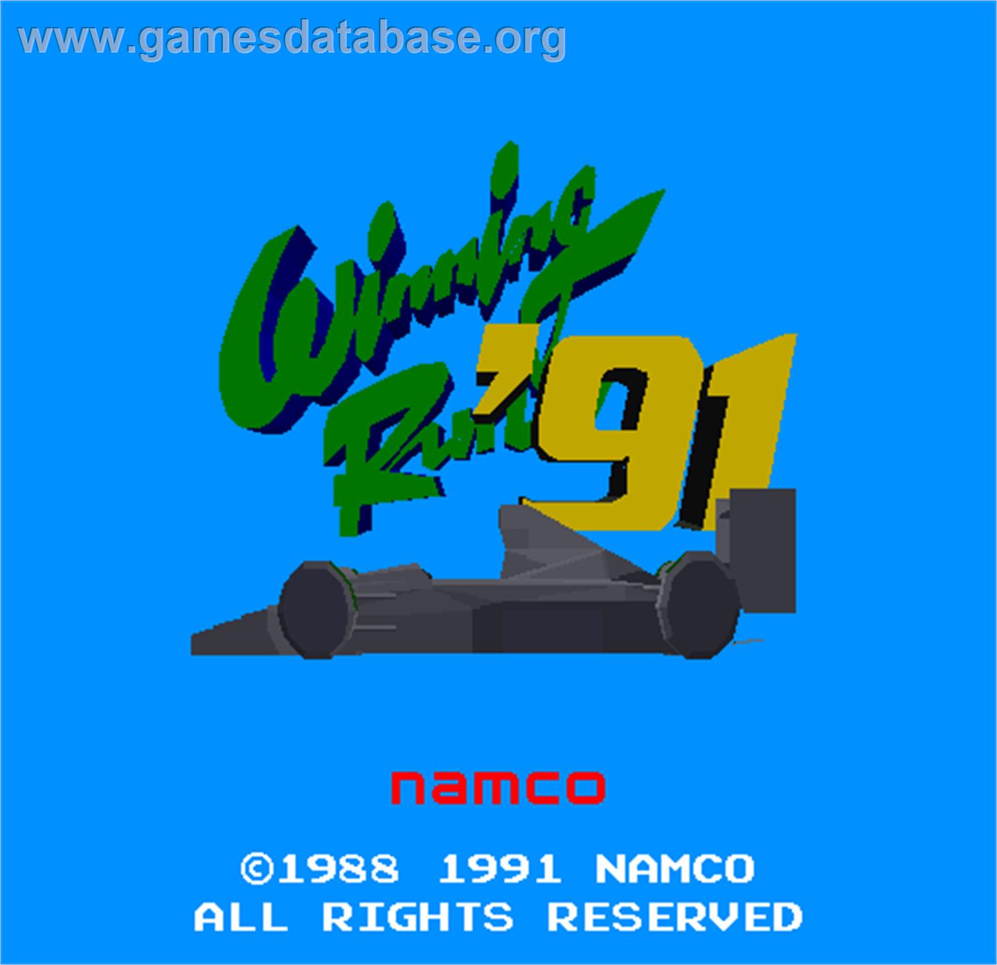Winning Run 91 - Arcade - Artwork - Title Screen