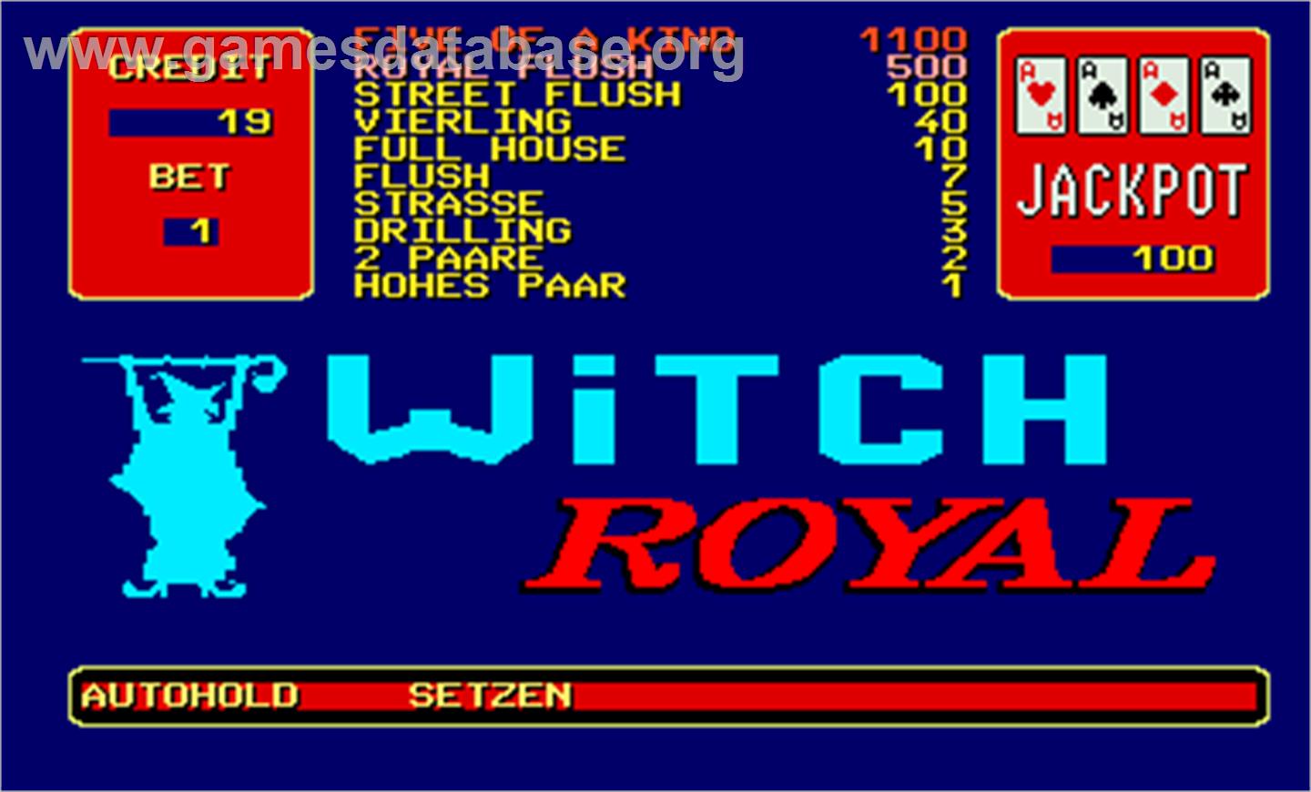 Witch Royal - Arcade - Artwork - Title Screen
