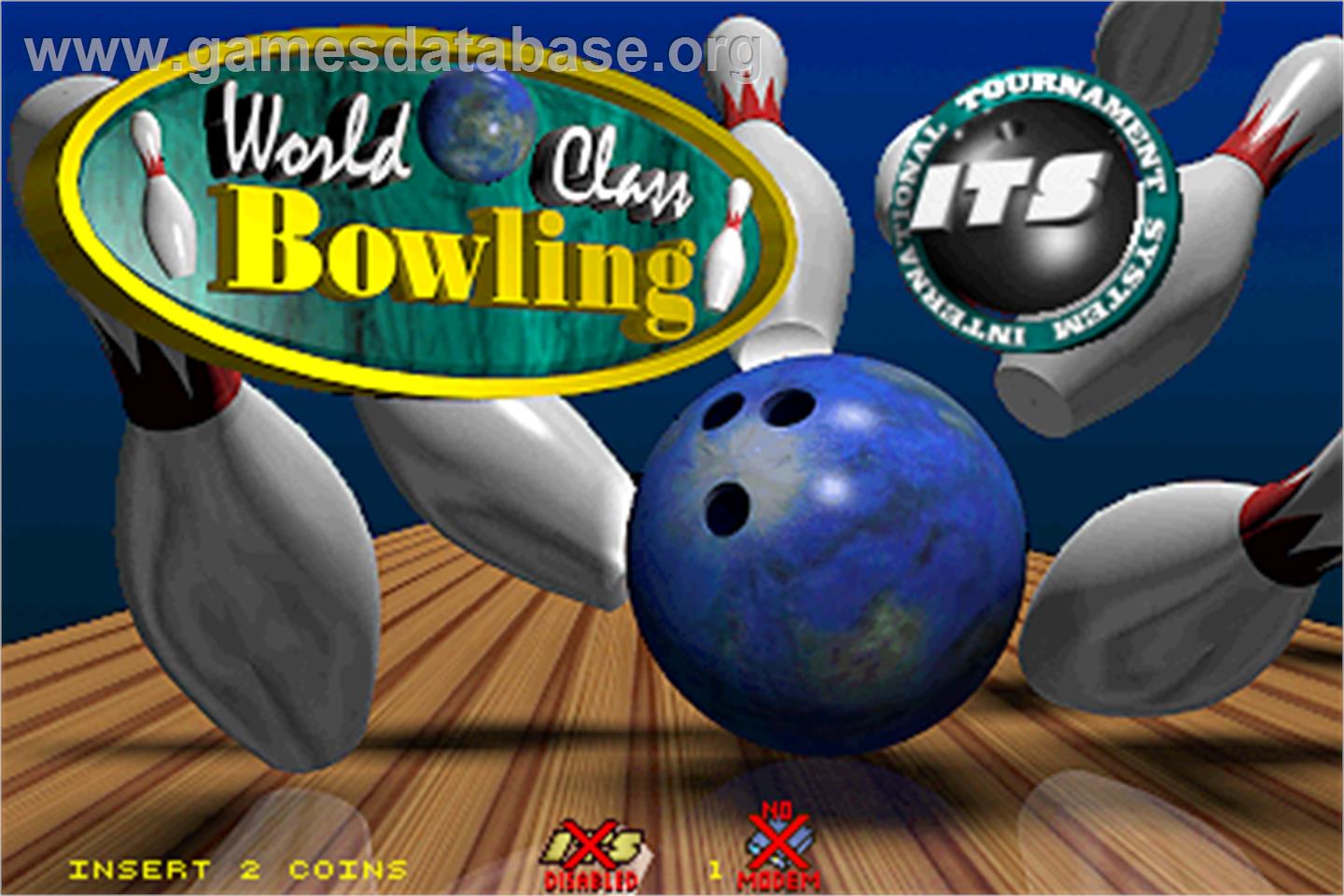 World Class Bowling Tournament - Arcade - Artwork - Title Screen