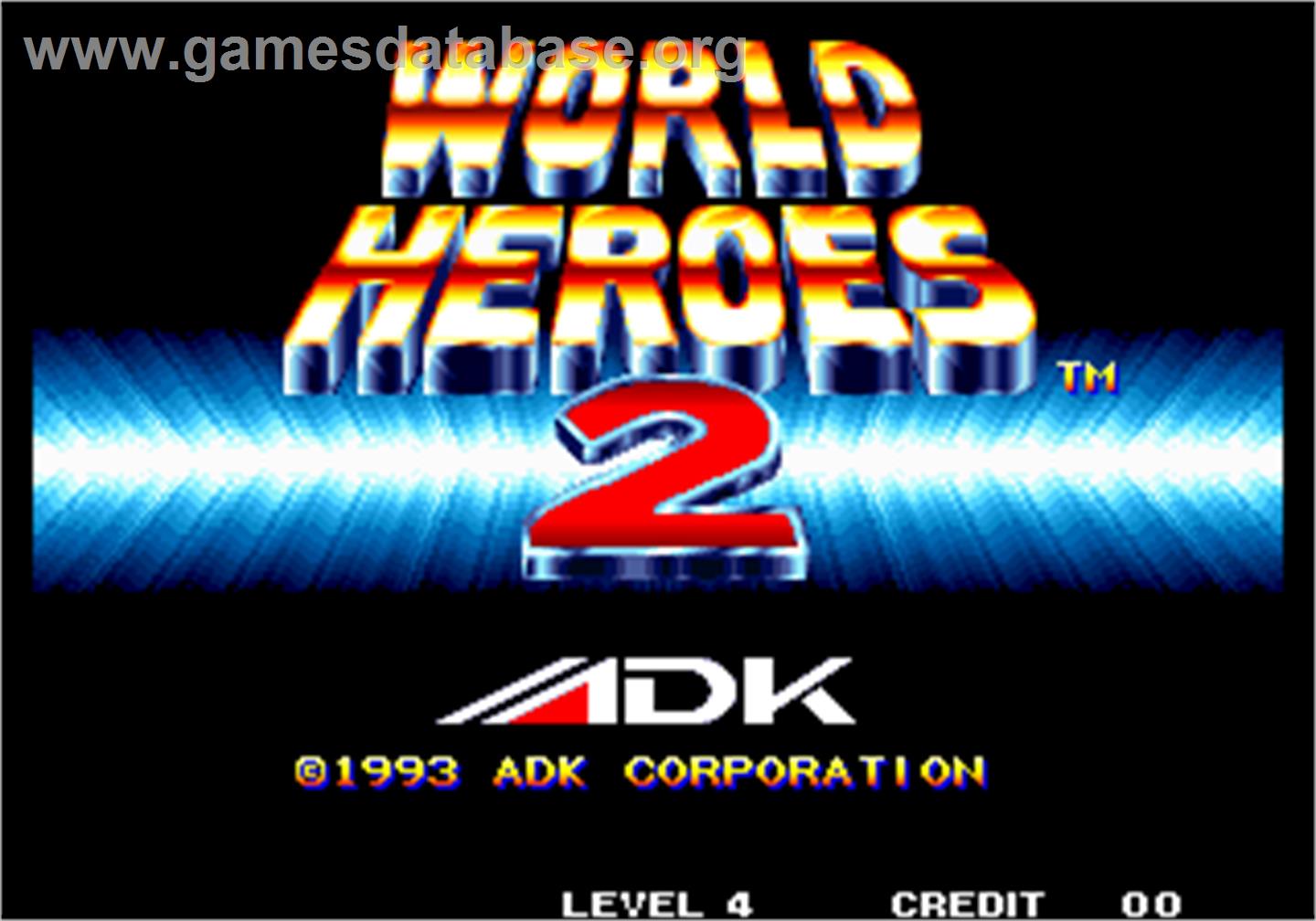 World Heroes 2 - Arcade - Artwork - Title Screen
