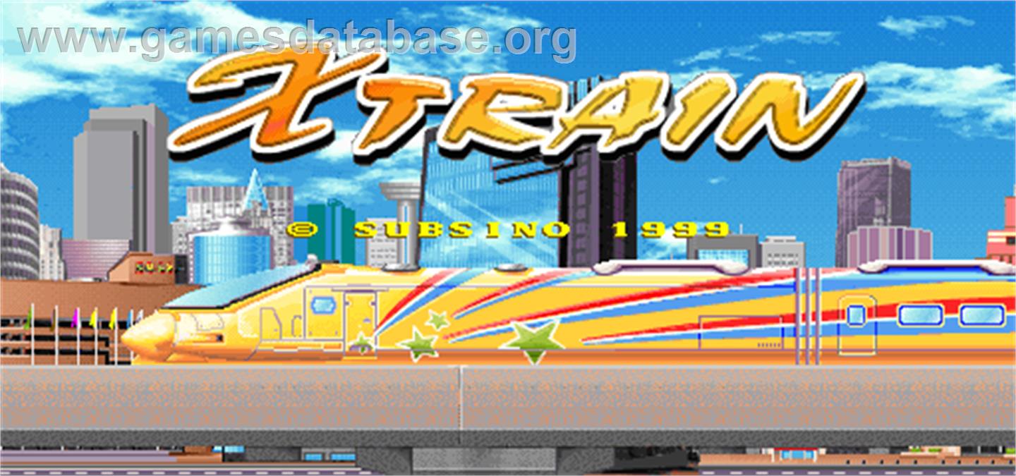 X-Train - Arcade - Artwork - Title Screen