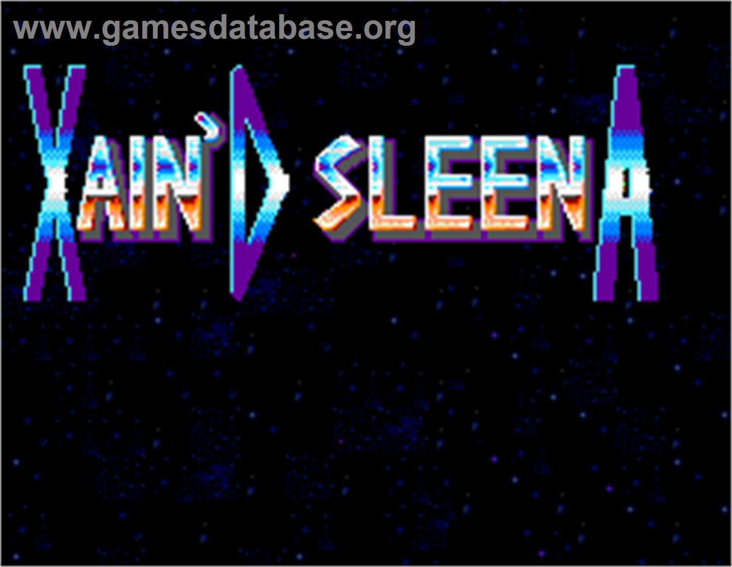 Xain'd Sleena - Arcade - Artwork - Title Screen
