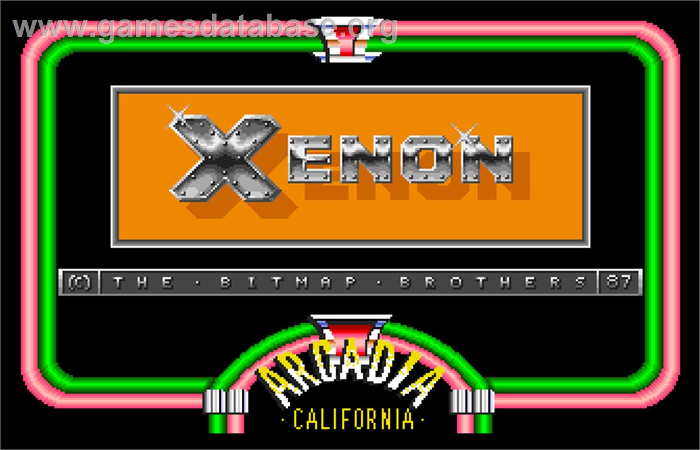Xenon - Arcade - Artwork - Title Screen