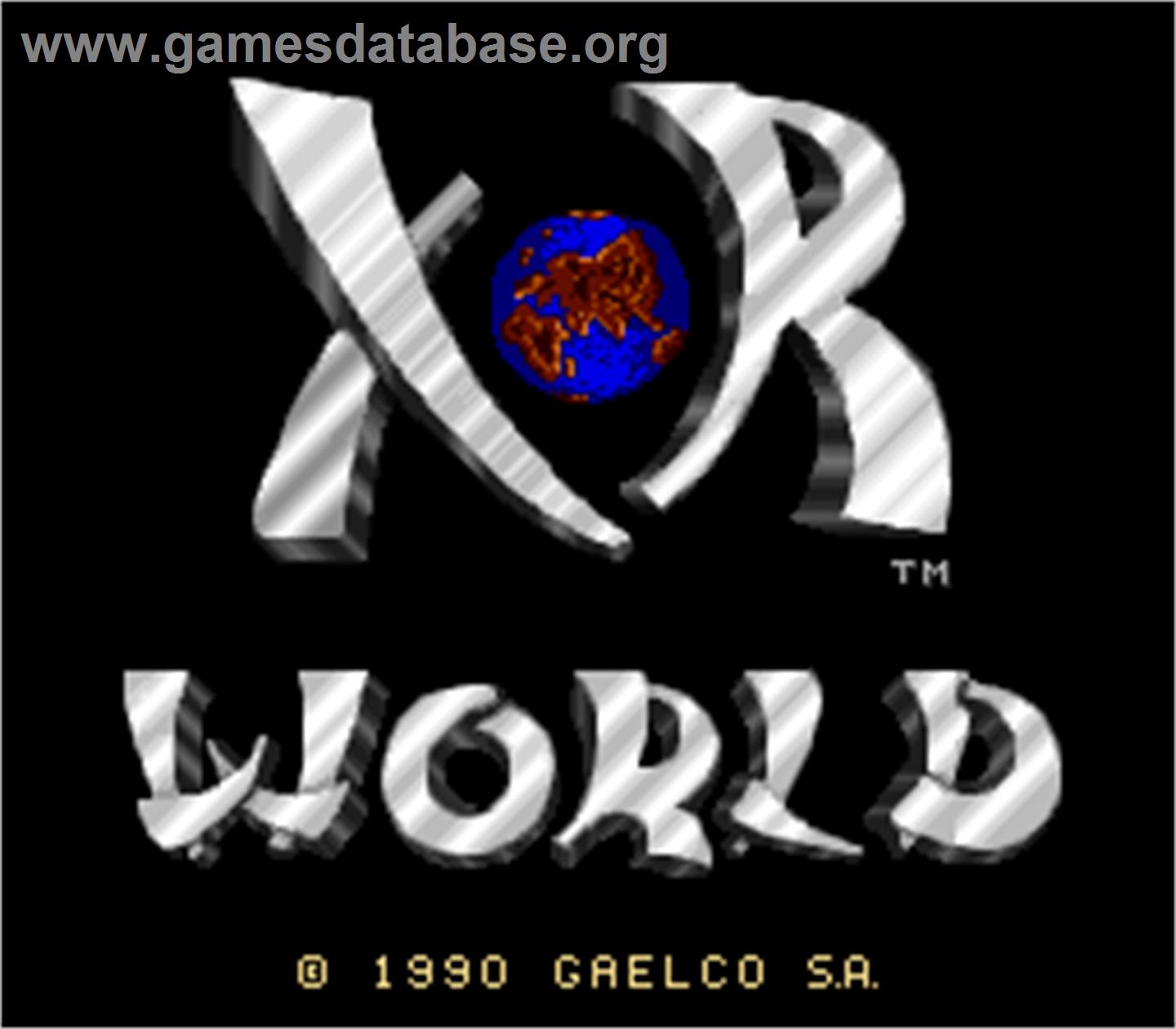 Xor World - Arcade - Artwork - Title Screen