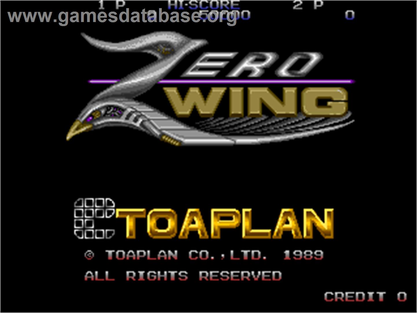 Zero Wing - Arcade - Artwork - Title Screen