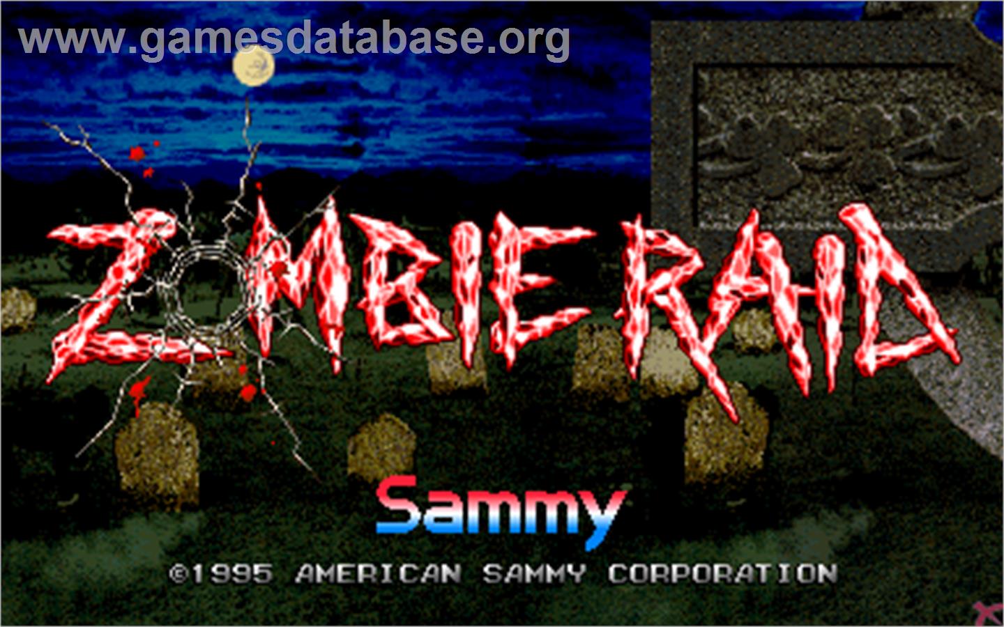 Zombie Raid - Arcade - Artwork - Title Screen