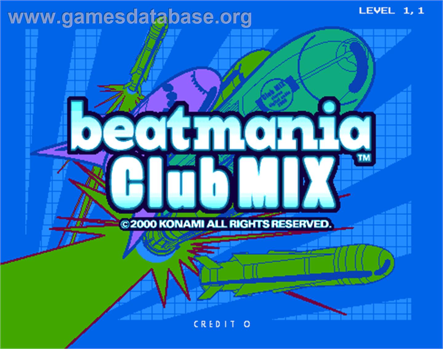 beatmania Club MIX - Arcade - Artwork - Title Screen