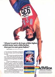 Advert for Activision Decathlon, The on the Coleco Vision.