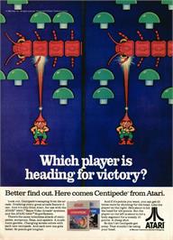 Advert for Centipede on the Atari 2600.