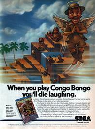 Advert for Congo Bongo on the Atari 5200.